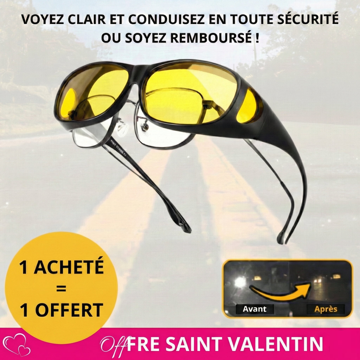 Lunettes Noctal™ — Dites adieu à l’éblouissement nocturne